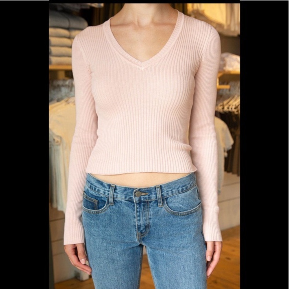 Brandy melville pink tight sweater